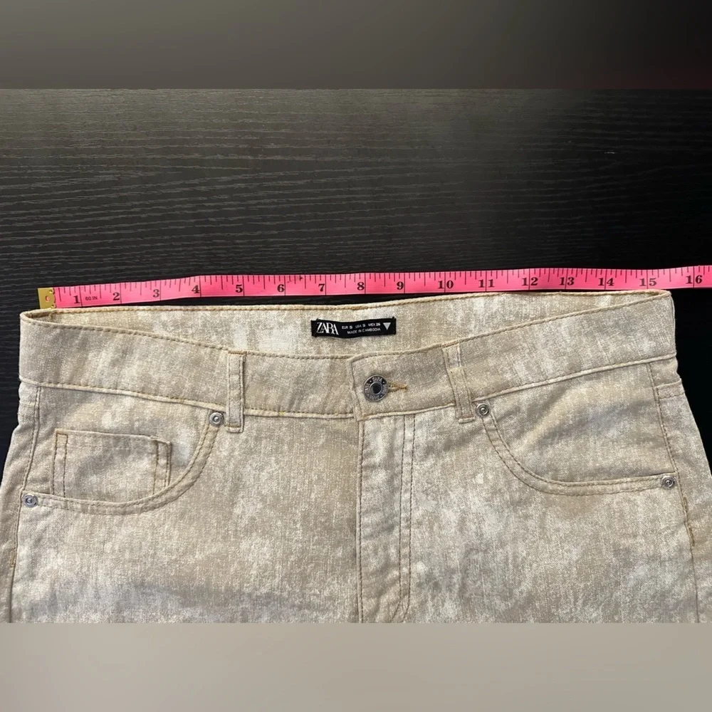 Zara Straight Leg Pants 50% Linen - Picture 8 of 11
